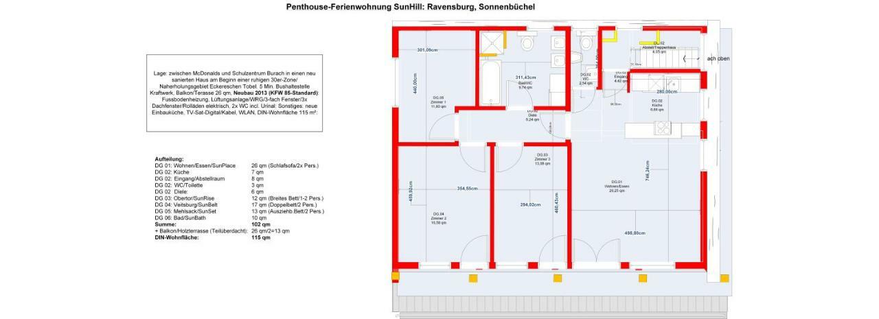 ראפנסבורג 7980 Sunhill Apartementwohnung מראה חיצוני תמונה